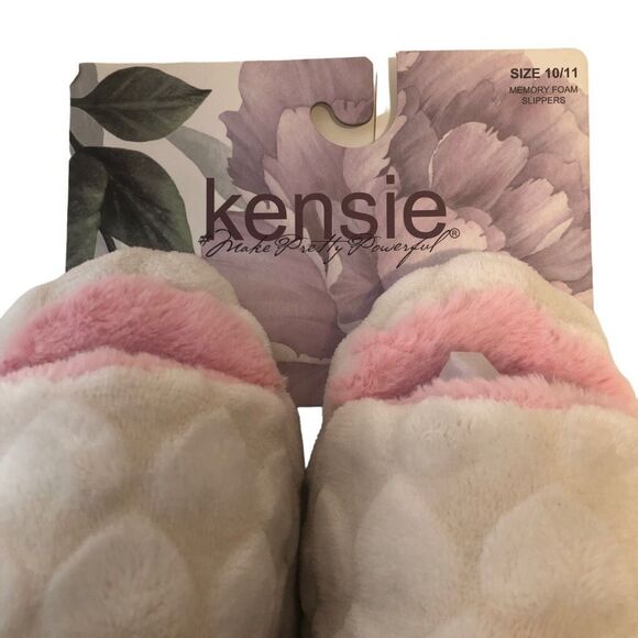 Kenzie Memory Foam Slippers Elastic Strap Slip On Size 10/11 NEW - Picture 2 of 9